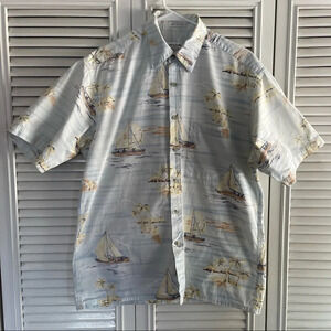 Pierre Carding Casual Burton Down Shirt men size Medium